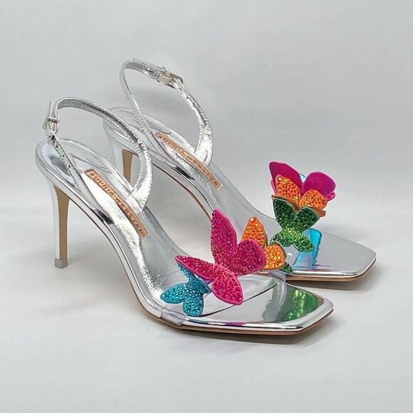 Sophia Webster Vanessa Embellished Butterfly Slingback Sandals size 38 - Picture 2 of 13
